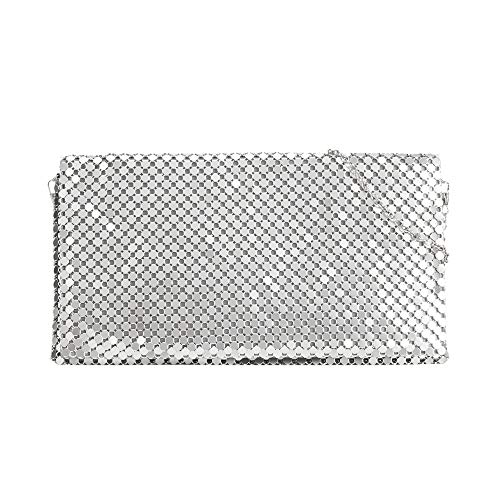 Parfois - Clutch - Bolso De Fiesta Big Mesh - Mujeres - Tallas M - Plateado