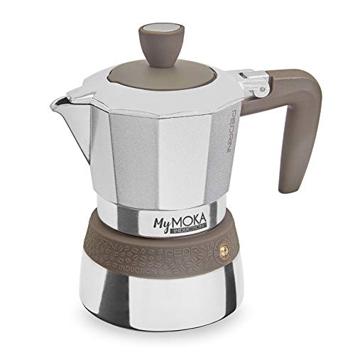 Pedrini MyMoka - Cafetera de inducción Inducción Mymoka 3 Tazze TóRTOLA