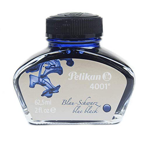 Pelikan 220356 - Tintero, 60 ml, color azul y negro