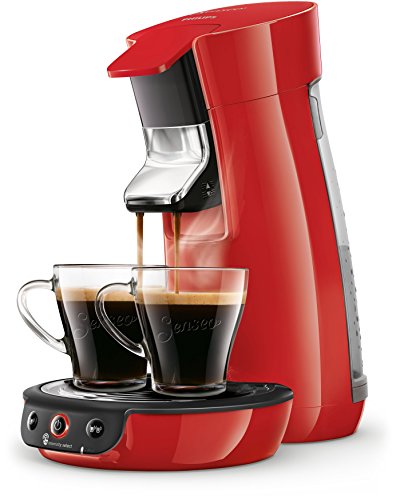 Philips Senseo Viva Cafe HD6563/80 - Cafetera monodosis, color rojo Cafetera rojo