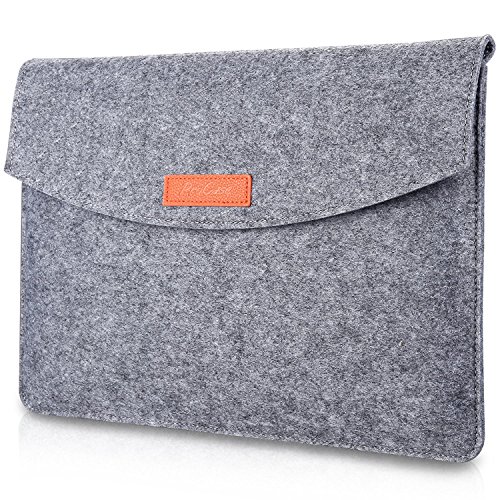 ProCase 13-13,5 Pulgadas Funda de Fieltro para MacBook Pro 13 / MacBook Air/Retina Macbook Pro/Surface Laptop/Surface Book / 12.9” iPad Pro, Bolsas Protectora para Portátiles y Netbooks -Gris