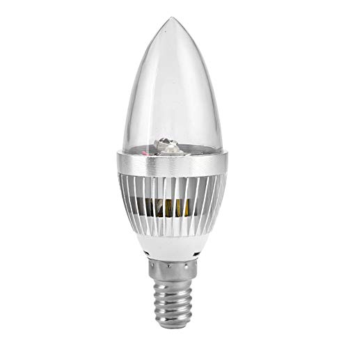 Raguso Bombillas LED Inteligentes para Velas, Multicolor E14/E12 3W RGB Bombilla LED para lámpara con Kit de Control Remoto para el hogar fácil de Usar(E14)