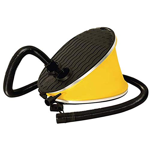 Rubyu - Bomba de Aire de 3 L, Bomba de pie Bellows, Bomba de Aire de pie Airstep, para artículos hinchables como colchones de Aire, Camas de Aire, Piscina, con 2 adaptadores de boquillas de Aire