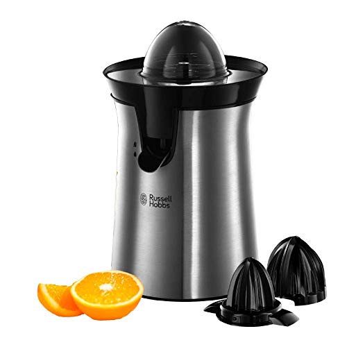 Russell Hobbs Classics 22760-56 - Exprimidor de Zumo Eléctrico, 2 Accesorios, 60 W, Acero Inoxidable, Gris