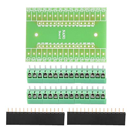 SALUTUYA Placa de expansión Terminal Adaptador de expansión Adaptador de Terminal de Tornillo Kit de Bricolaje Componentes electrónicos para Nano IO Shield