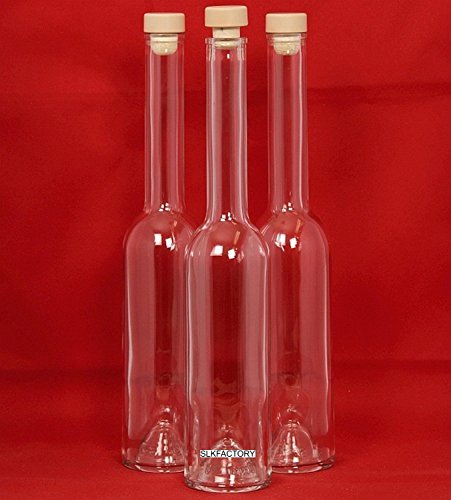 slkfactory 6 Botellas vacías 500 ml OPI de HGK Botellas vacías Botella de Cristal con Mango Corcho para Incluso SLK 0,5 l L Botellas de Licor 500 ml Chupito Botellas vinagre Botellas Aceite