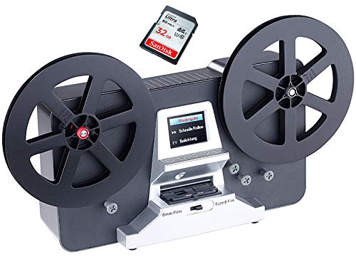 Somikon escáner de película Super 8 – Normal 8 Incluye Tarjeta SD de 32 GB y Puro de vídeo Instrucciones