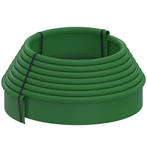 Standartpark Bordura para Jardin de plastico en Rollo de 10 Metros h 110mm Color Verde