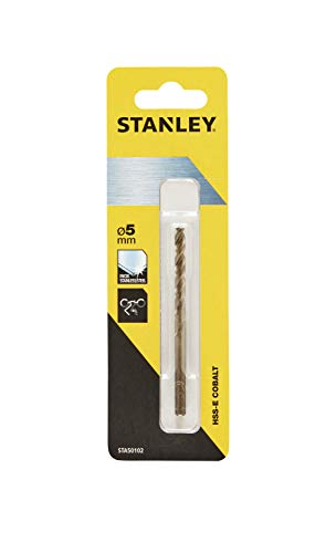 Stanley STA50102-QZ Broca de Cobalto HSS-E ø 5mm, Único