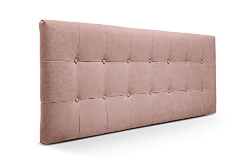 SUENOSZZZ-ESPECIALISTAS DEL DESCANSO Cabeceros de Cama 135 cm. Cabezales de Cama Acolchado Zurich. Cabezal tapizado ACUALINE limpiafacil. Cabeceros de Cama Matrimonio. Color Salmon