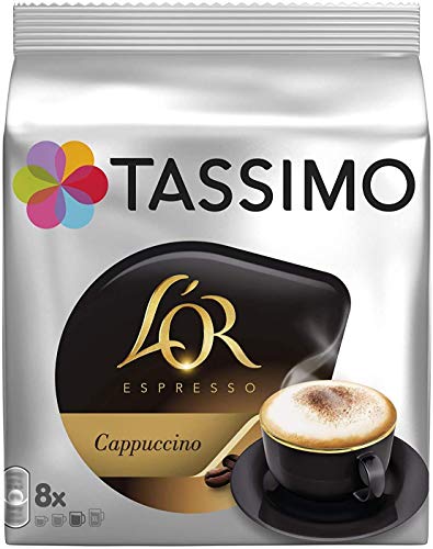 TASSIMO L'Or Café Capuccino - 5 paquetes de 8 unidades: Total 40 unidades