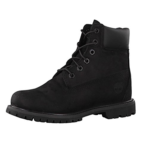 Timberland 6 Inch Premium Waterproof, Botas Chukka Mujer, Negro Black Nubuck, 41 EU