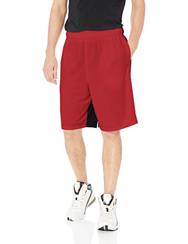 Under Armour Pantalones Cortos Btl de 10 Pulgadas para Hombre, Hombre, Pantalones Cortos, 1330620, Rojo (600)/Negro, L