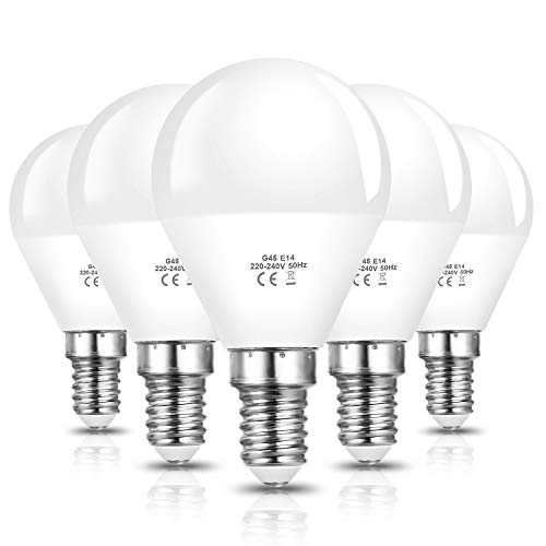 Pack de tres bombillas LED vela C37 E14 de 6W, luz fria 6000K acabado  blanco brillo