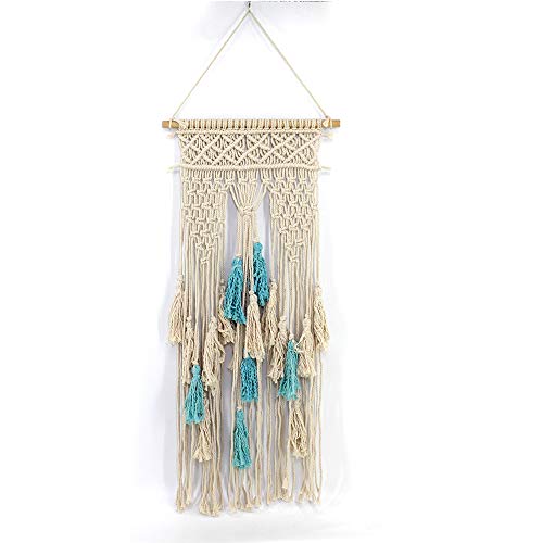 VJUKUBWINE Gran Macramé Flecos Tapicería Bohemio Decoración Mal Elegante Pared Colgante De Fondo De La Boda Arco Ventana Cubriendo La Cortina del Cabecero, 45CM W X 100Cm L