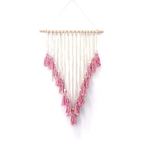 VJUKUBWINE Gran Macramé Flecos Tapicería Bohemio Decoración Mal Elegante Pared Colgante De Fondo De La Boda Arco Ventana Que Cubre Cabecera Cortina, 50CM W X 100Cm L