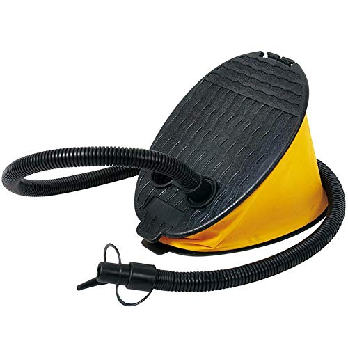 winnerruby Bomba de pie, bomba de pie amarilla para colchón de aire, globo inflador, flotador, piscina, colchón de aire, kayak hinchable