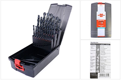 Würth Espiral Set De Brocas 25 Uds. HSS DIN Tipo N 338 Surtido Caja Twist Drill SET 06346