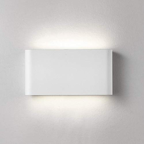 XIAJIA-XIAJIA-12W LED Aplique Pared Exterior,Apliques de Pared, Lamparas de Pared impermeable IP65,Decoración de Casa Jardín de Lluminación de Exterior y Lluminación de Interior (Blanco/Blanco frío)