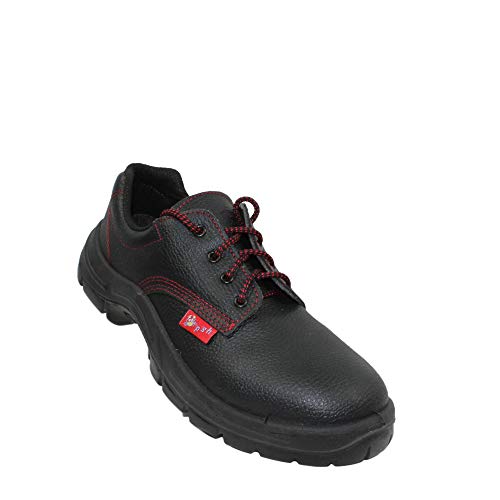 Zapatos de Seguridad PSH S2 Ci HI Zapatos de Trekking Plana Negro Trabajan, Tamaño:43 EU