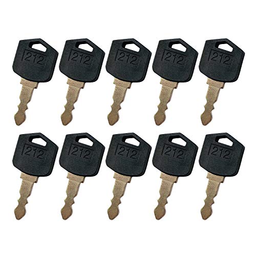 10 Piezas D554212 Llave de Encendido 212 para Carretilla Elevadora Doosa n Daewo o D25 G25 D35 G35