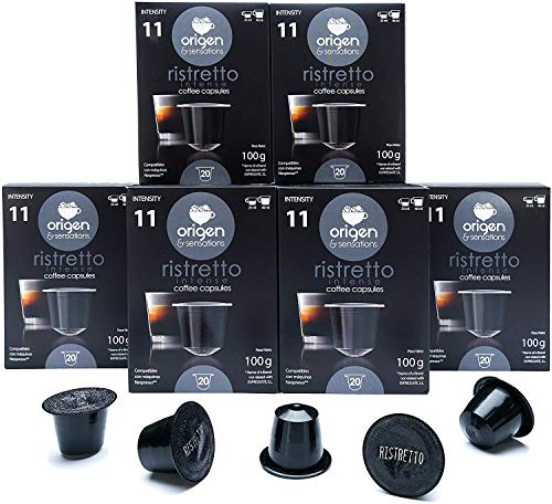 120 Cápsulas Nespresso Compatibles con Cafetera Nespresso - Cafe Ristretto