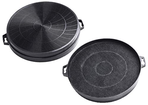 2 filtros de carbón compatibles con AquaHouse para Bauknecht, Bernstein, Brandt, Delonghi de 210 mm para campana extractora de ventilación (CHF02D)