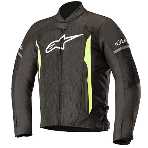 Alpinestars Chaqueta de motorista T-faster Air Jacket Black Yellow Fluo, negro/amarillo neón, M