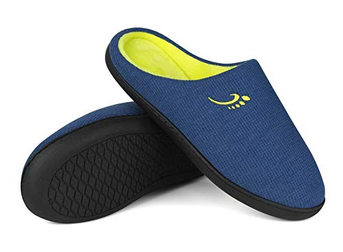 Angerella Hombre Cozy Memory Foam Cushioned Warm Zapatillas de Estar por Casa