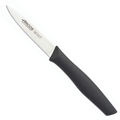 ARCOS 188500 Serie Nova Cuchillo mondador, Acero inoxidable, Negro, 85 mm