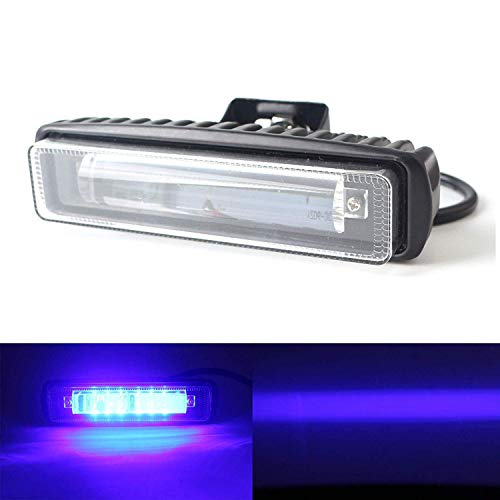 AUXTINGS 4 pulgadas, 30 W, línea azul, carretilla elevadora LED, lámpara de advertencia para automóviles, barra de seguridad de trabajo, barra ligera, 10-60 V a prueba de agua