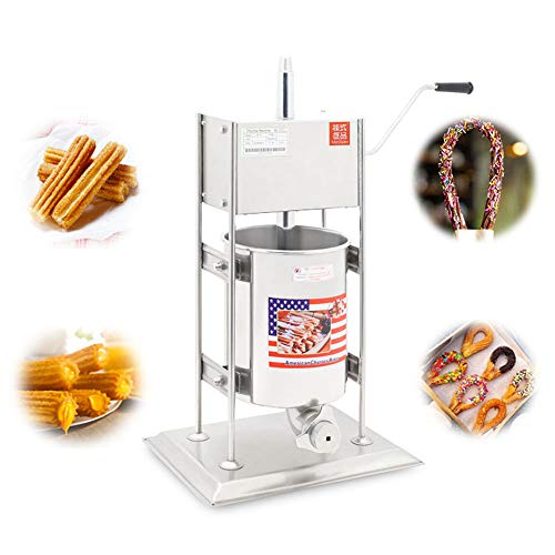 BAOSHISHAN Equipo Manual de Churros Panificadora Comercial Profesional para Churros Manual Herramienta Cocina Repostería con CE (10L)