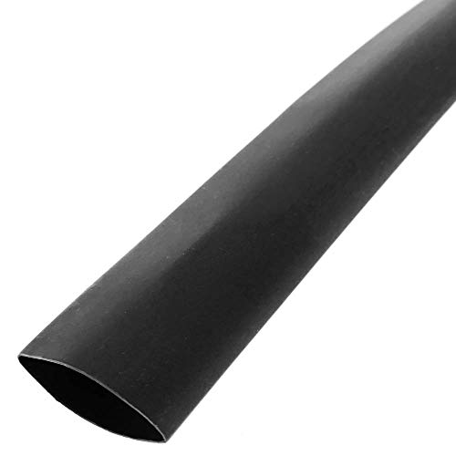 BeMatik - Tubo termoretráctil Negro de 12,7mm en Bobina de 3 Metros