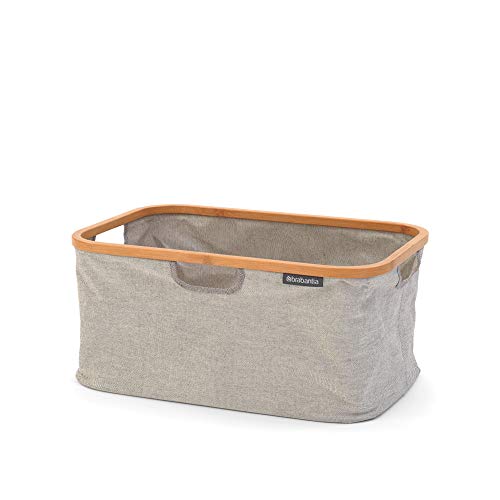 Brabantia Cesta de Colada Plegable, Textil, Gris, 40 L