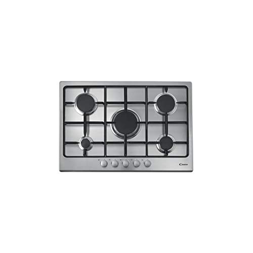 Candy CPG 75 SPX Integrado Gas hob Acero inoxidable - Placa (Integrado, Gas hob, Acero inoxidable, 1000 W, 1750 W, 2500 W)