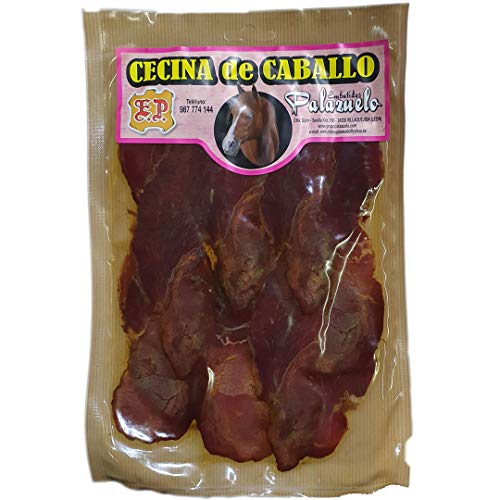 Cecina de Caballo Loncheado. ENTREGA 24-72 HORAS(León) de Ganadería Propia. Sobres de 100gr. Palazuelo