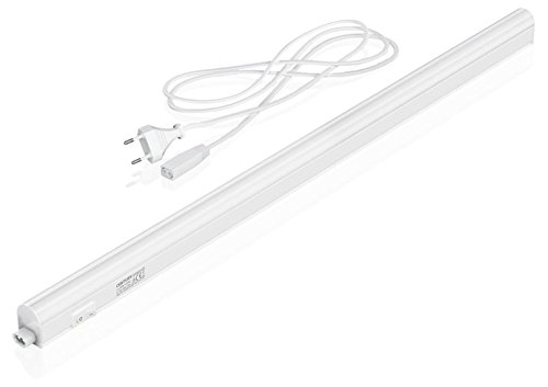 Century - Mini plafón con tubo LED Speedy, 300 mm, 4 W, 4000 K, 340 lm, de plástico, color blanco, cód. SPD-043040