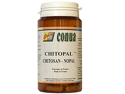 Chitosan (quitosano) nopal extraforte, chitopal® 120 cápsulas forte, absorbedor de grasa y azúcar apetito supresor del azúcar fijador, fijador grasa