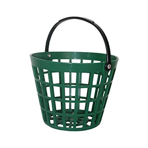 Chlius - Cesta para pelotas de golf con soporte para pelota de golf, color verde