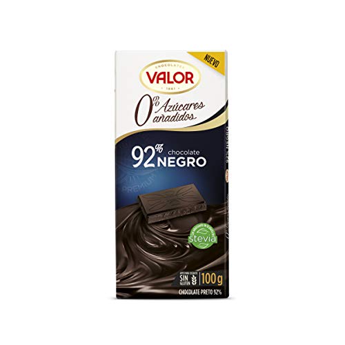 Chocolates Valor Negro 92% 0% Azúcares Añadidos 100Gr 1 Unidad 100 g