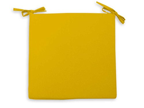 Cojín para Silla 40 x 40 cm Alix Amarillo