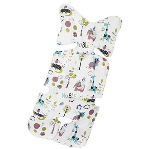 Colchoneta Silla Paseo, Cojín Carro Bebe, Colchoneta Silla Bebe Universal, Cochecito de Silla Alta Cojín, Cojín Reductor Algodón de Asiento, Cojín Cómodo Respirable del Niño (D)