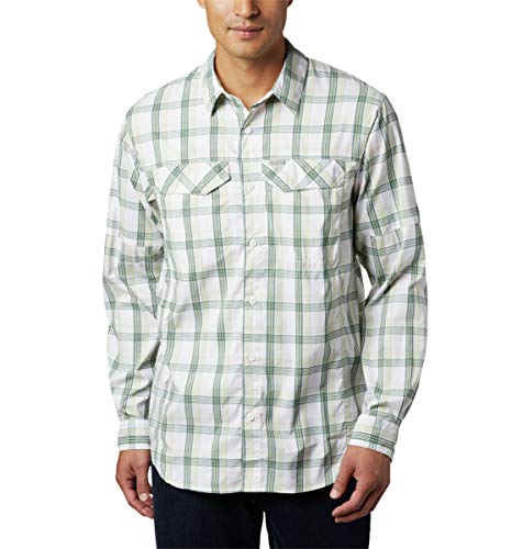 Columbia Silver Ridge Lite Camisa de Manga Larga para Hombre, Secado rápido, protección Solar, Silver Ridge Lite Plaid™, Hombre, 1711581, Cuadros de caña, S