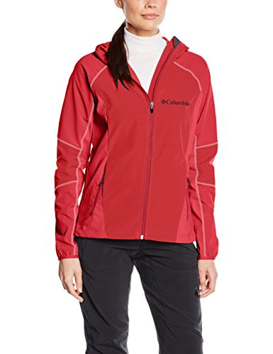 Columbia Sweet As Softshell - Chaqueta para Mujer, Mujer, Color Red Camellia, tamaño Medium