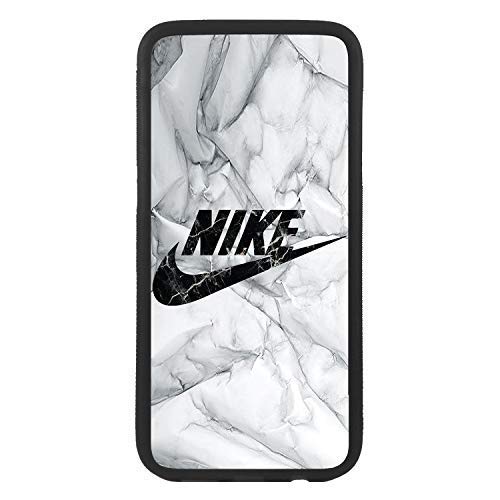 custom-cases Funda Carcasa de TPU para movil con diseño de Nike imita el marmol Logotipo Compatible con Samsung J7 (2017)