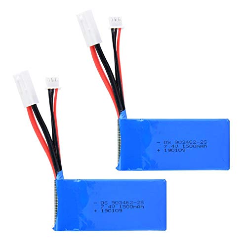 DAUERHAFT Batería de Litio de 1500mAh 25C 2s Que Carga la batería de 7.4V o Las baterías Modelo FT009 RC