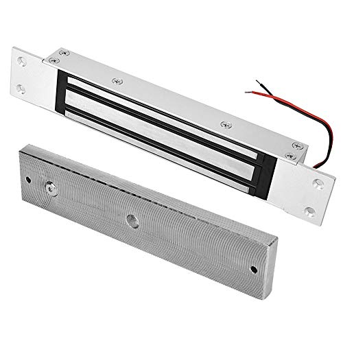 DC 12V Cerradura Electromagnética, 280 Kg de Fuerza de Retención Cerradura Magnética Eléctrica Incorporada para Puerta de Metal Puerta de Vidriopuerta Cortafuego