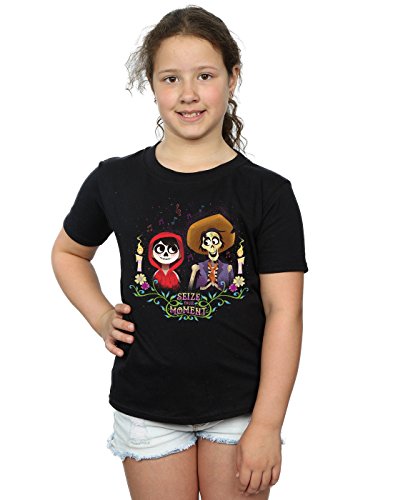 Disney niñas Coco Miguel and Hector Camiseta 5-6 Years Negro