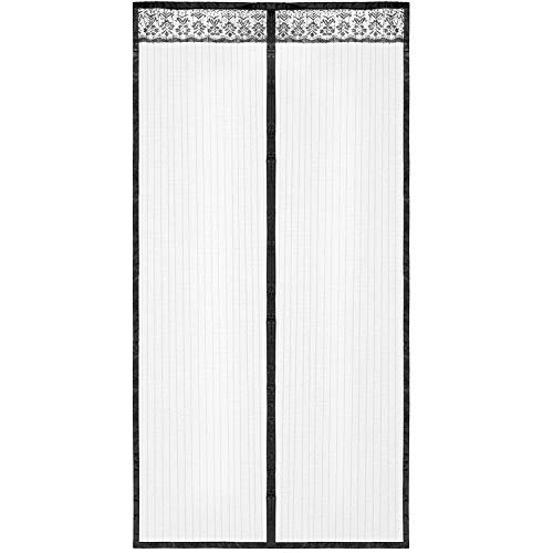 Diyife Cortina Mosquitera Magnética para Puerta, Protección Contra Insectos Magnético Corredera Cortina, Mosquitera Magnética para Puertas Cortina de Sala de Estar la Puerta (91x210cm)