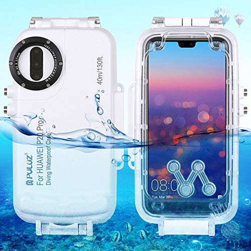 Egurs 40M Deepsea Professional Diving Case Underwater Funda Protectora Impermeable para Huawei Mate 20 Pro Huawei Mate 20 Pro